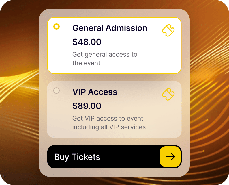 Manage ticket categories